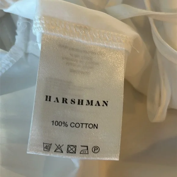 Harshman Amoret Peplum Blouse in White Size XS 100% Cotton NWT - Picture 9 of 11